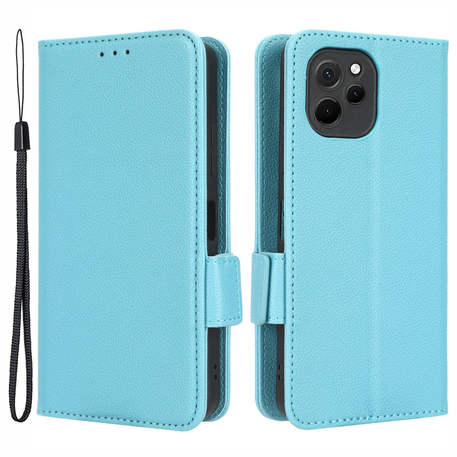 PU Leather Smartphone Case For Huawei nova Y61 4G Enjoy 50z 4G Dual Magnetic Clasp Litchi Texture Flip Wallet Stand Scratch-resistant Phone Cover PU Leather Smartphone Case For Huawei nova Y61 4G Enjoy 50z 4G Dual Magnetic Clasp Litchi Texture Flip Wallet Stand Scratch-resistant Phone Cover